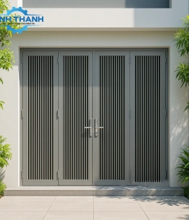 Cửa Cổng Sắt 4 Cánh Cách Nhiệt